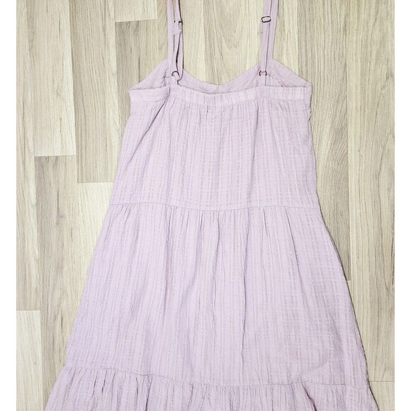 Knox Rose Womens Lavender Cotton Midi Dress Spaghetti Straps Pockets Small - Picture 8 of 10